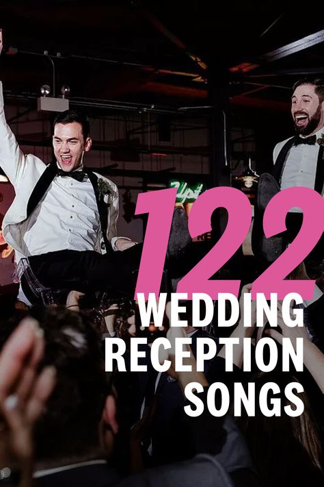 The best songs to add to your wedding reception playlist that'll be sure to keep your guests on the dance floor. Best Dance Songs Wedding, Wedding Reception Songs Playlists Fun, Best Wedding Playlist, Best Songs To Dance To, Reception Songs Playlist Ideas, Best Party Playlist, Wedding Reception Songs Playlists, Wedding Playlist Reception Song List, Wedding Reception Music Playlist