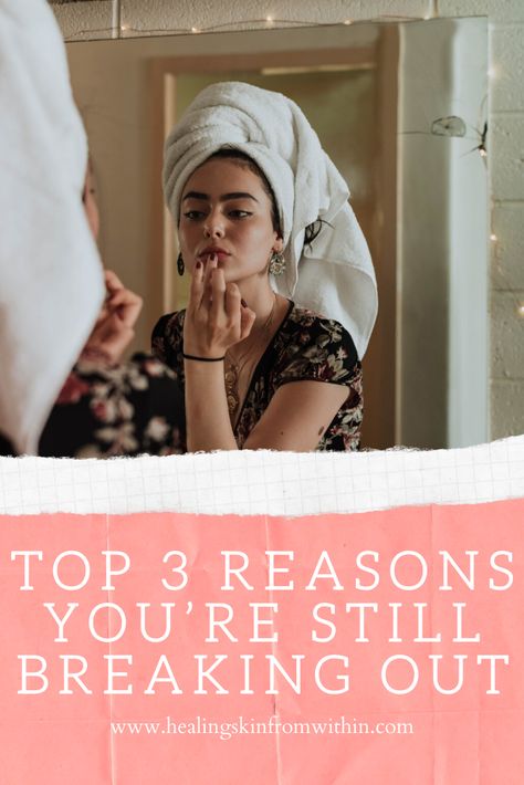 You’ve been trying everything possible to clear your skin, but you’re still breaking out. These are the top 3 reasons your skin is still breaking out! Breaking Out On Face, Weekly Skincare Routine, Weekly Skincare, Skin Breaking Out, Clear Your Skin, Healing Skin, Cold Hard Truth, Double Cleansing, Women Skin