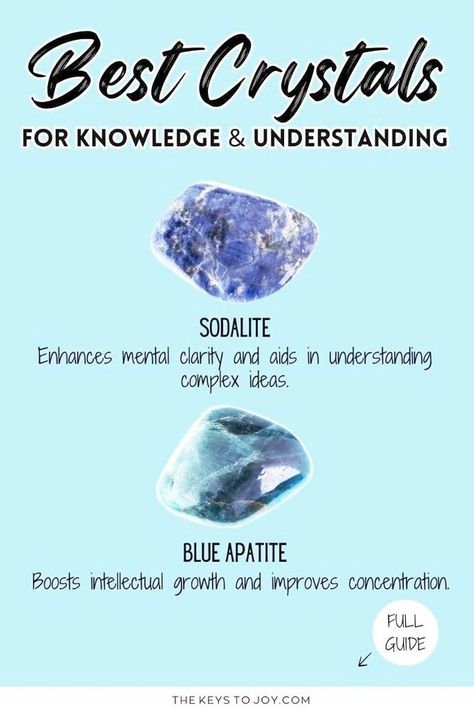 crystals for knowledge Best Crystals, Secrets Of The Universe, Crystals Healing Properties, New Possibilities, Improve Concentration, Meditation Crystals, Improve Focus, Mental Strength, Knowledge And Wisdom