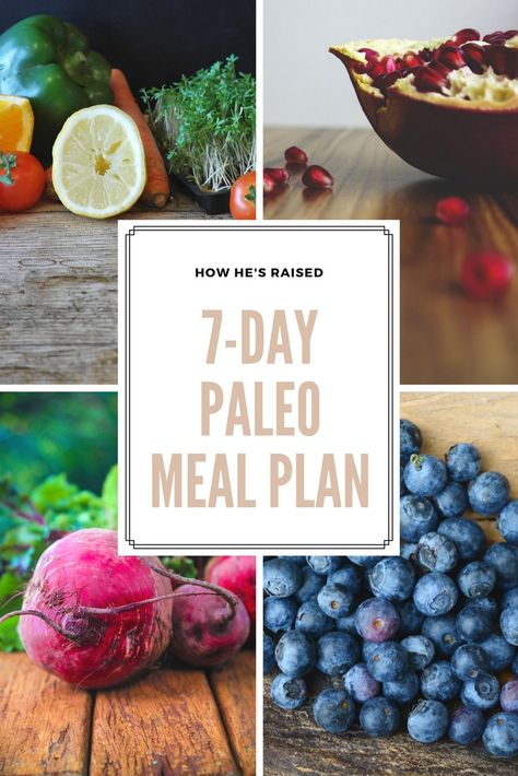 7-Day Paleo Meal Plan Starting Paleo Diet, Paleo Plan, Paleo Diet Meal Plan, Paleo Meal Prep, Paleo Diet Plan, Paleo Meal Plan, Recipes Paleo, Paleo Diet Recipes, Post Workout Food