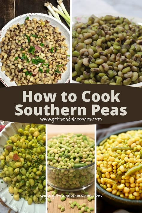 Lady Peas Recipes, Field Peas Southern, Cow Peas Recipes, Lady Cream Peas Recipe, Pink Eyed Peas Recipe, Zipper Peas Recipe, Cowpeas Recipe, Crowder Peas Recipe, Southern Peas Recipe