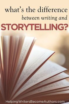 What's The Difference Between Writing And Storytelling? Writing Genres, Writing Fiction, Writers Notebook, Writing Books, Write A Book, Writers Write, Writing Workshop, Book Writing Tips, Writing Resources