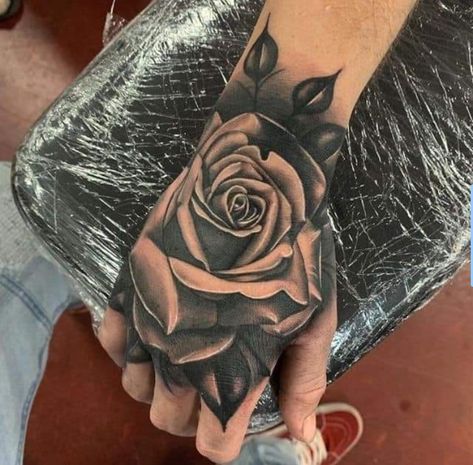 Hand Tattoo Cover Up, Full Hand Tattoo, Skull Hand Tattoo, Rose Hand Tattoo, Rose Tattoos For Men, Rose Tattoos For Women, Mouse Tattoos, Hand And Finger Tattoos, Half Sleeve Tattoos For Guys