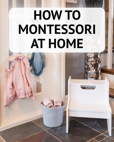 Montessori Dining Area, Montessori Set Up At Home, Diy Montessori Room, Montessori Style Bedroom, Montessori Small Apartment, Montessori Spaces At Home, Montessori At Home Preschool, Montessori Set Up, Montessori Organization Ideas