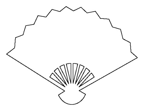 Fan pattern. Use the printable outline for crafts, creating stencils, scrapbooking, and more. Free PDF template to download and print at http://patternuniverse.com/download/fan-pattern/ Doodle Template, Fan Template, Draw Zentangle, Blank Coloring Pages, Coloring Crafts, Crayola Coloring Pages, Printable Shapes, Fan Pattern, Shape Templates