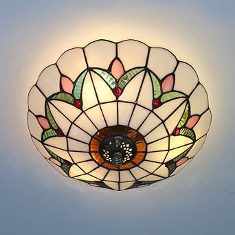 Tiffany Style Ceiling Lights, Boho Modern Art, Stained Glass Doors, Ceiling Fan Light Fixtures, Stained Glass Lighting, Furniture For Bedroom, Glass Lamp Shades, Tiffany Ceiling Lights, Stained Glass Lamp Shades