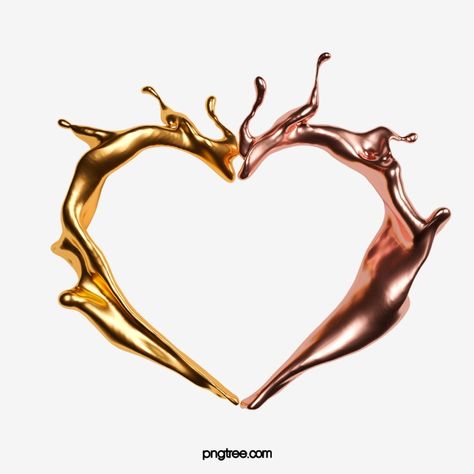 heart love,stereoscopic,metallic,fluid,gold plating,spatter,liquid,gold,golden,rose gold,flow,dynamic Chrome Tattoo, Melted Gold, Liquid Splash, School Photoshoot, Horse Background, Metallic Liquid, Metal Font, Gold Tattoo, Graphic Design Images