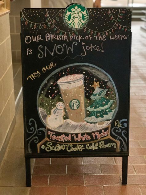 Holiday Coffee Shop Signs, Starbucks Christmas Chalkboard Art, Christmas Coffee Shop Signs, Starbucks Signs Chalk Christmas, Christmas Coffee Shop Sign, Starbucks Chalkboard Art Christmas, Starbucks Winter Chalkboard, Christmas Coffee Chalkboard Art, Christmas Coffee Sign