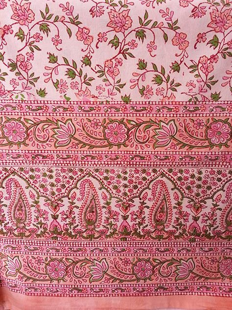 Rajasthan Textiles Gallery-Sanganeri Block Print Rajasthan Block Print, Block Print Pattern Textiles, Block Print Pattern Design, Sanganeri Print Motifs, Indian Block Print Motifs, Indian Patterns Textiles, Indian Textile Prints, Indian Block Print Designs, Rajasthan Textiles