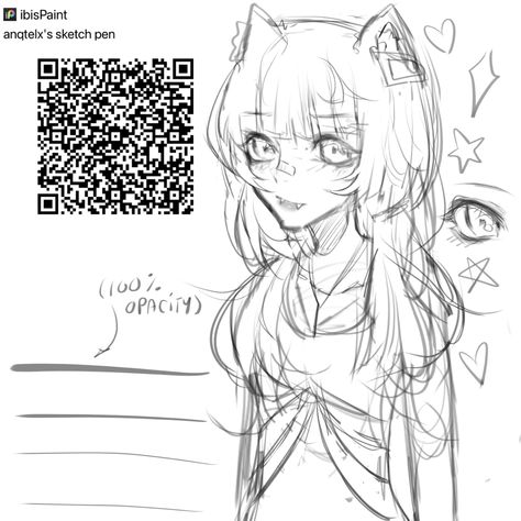 Ibis Paint Brush Code Lineart Sketch, Ibis Paint Brush Code For Sketch, Soft Sketch Brush Ibispaint, Line Art Brush Ibis Paint Code, Pro Create Brushes Qr Code, Ibis Paint Brush Sketch, Line Brush Ibis Paint, Sketch Brush Ibispaint Code, Line Art Brush Ibis Paint