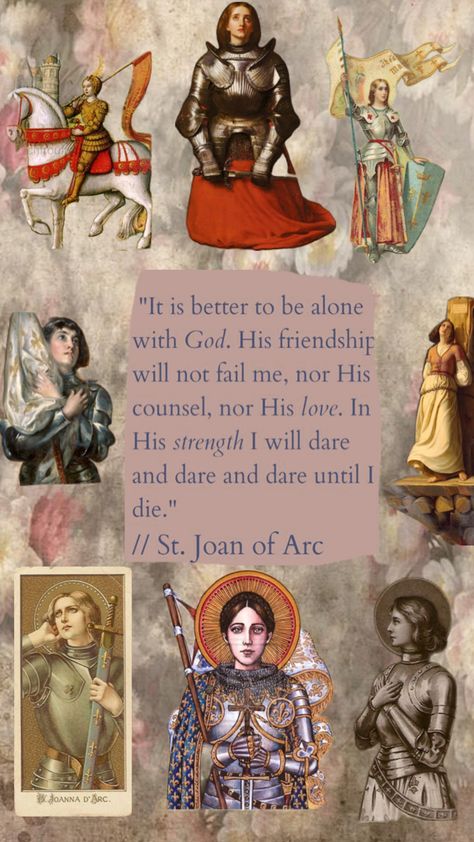 #Joan #StJoan #JoanofArc #Catholic #aesthetic #saint #Christian #Jesus #Catolico #Catolicismo #Santa #Inspirational #Quote #Christianquote #Quotes Alyosha Karamazov, Joan Of Arc Quotes, Catholic Aesthetic, St Joan Of Arc, Catholic Wallpaper, Saint Joan Of Arc, Catholic Beliefs, Saint Quotes Catholic, St Joan