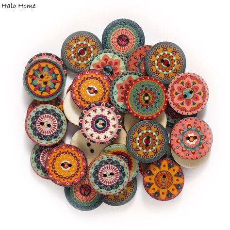 Cheap Buttons, Buy Directly from China Suppliers:50pcs Retro series Wood Buttons for Handwork Sewing Scrapbook Clothing Crafts Accessories Gift Card Decor 20-25mm Enjoy ✓Free Shipping Worldwide! ✓Limited Time Sale ✓Easy Return. Wool Felt Crafts, Vintage Buttons Crafts, Sewing Scrapbook, Boho Travel, Easter Craft Decorations, Clothing Crafts, Diy Fashion Accessories, Creative Graphics, Wood Buttons