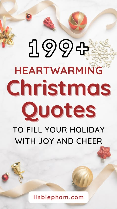 Struggling to find the perfect words to express your holiday cheer? Get instant inspiration with our collection of 199+ heartwarming Christmas quotes, including Christmas vacation quotes, short Christmas quotes, and Christmas cards quotes. Save this pin for a dose of festive fun and inspiration all season long! Hard Times At Christmas Quotes, Inspiring Christmas Quotes, Christmas Feeling Quotes, Christmas Giving Quotes, Christmas Feels Quotes, Christmas Words Quotes, Inspirational Holiday Quotes, Christmas Food Quote, Holiday Cheer Quotes