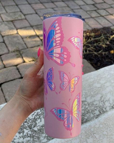 Starbucks Cup Art, Mug Drawing, Tumbler Cups Personalized, Butterfly Tumbler, Mug For Dad, Pink Holographic, Cute Coffee Cups, Mug For Mom, Custom Starbucks Cup