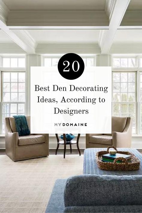 Ideas For Den Area, How To Decorate A Den Area, Decorating Odd Spaces, Den Designs Ideas, Den Room Ideas Small Office, Small Den Decorating Ideas, Small Den Ideas, Den Room Ideas, Den Decorating Ideas