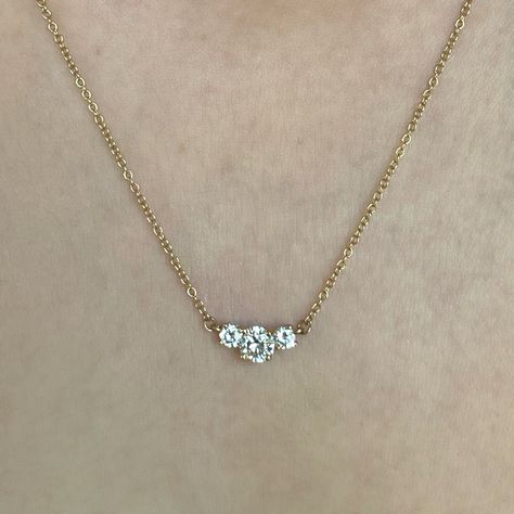 Diamond Earring And Pendant Set, 2 Diamond Pendant, Diamond Stone Necklace, Round Diamond Solitaire Necklace, 3 Stone Pendant Necklace, 3 Diamond Pendant Necklace, Resetting Diamonds Ideas Pendant, Three Stone Diamond Necklace, 3 Stone Diamond Necklace