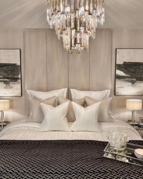 Small Room Makeover, Light Spectrum, Pendant Lighting Bedroom, Chandelier Bedroom, Elegant Bedroom, Room Makeover Bedroom, Glass Pieces, Dream Rooms, Luxurious Bedrooms