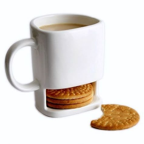 48 Quirky But Amazing Things On Amazon Prime Under $23 Coffee Biscuits, Cookie In A Mug, Milk Dessert, Desain Pantry, Tea Biscuits, Coffee Cookies, Tanah Liat, Keramik Design, Tassen Design