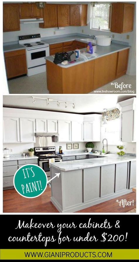 Renovation Ideas On A Budget, Cheap Kitchen Makeover, Home Renovation Ideas, Kitchen Diy Makeover, Diy Kitchen Renovation, Diy Kitchen Remodel, Cheap Kitchen, Kitchen Redo, Kitchen On A Budget