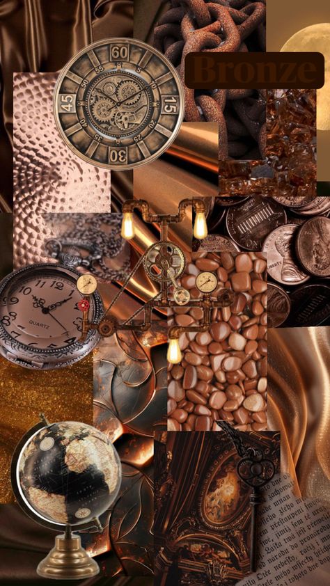 Cognac Aesthetic, Bronze Aesthetic, Color Collage, Aesthetic Collage, Cognac, Collage