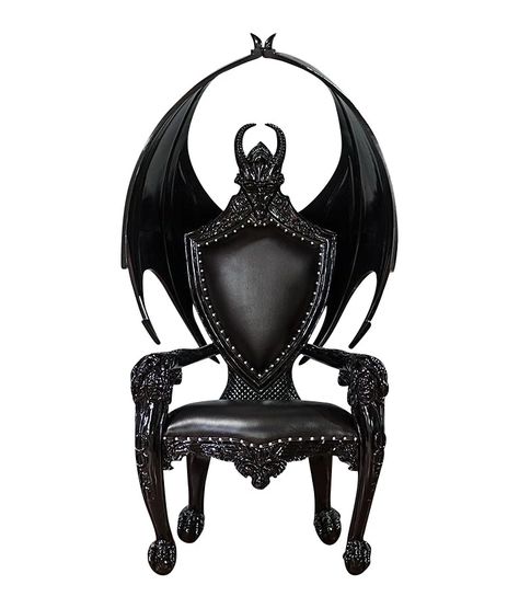 Modern Provincial, Throne Chairs, Goth Bedroom, Royal Throne, Fantasy Furniture, Gothic Furniture, Throne Chair, Goth Home, Goth Home Decor