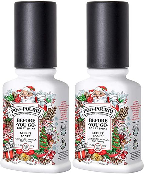 Poo-Pourri Secret Santa 2 Ounce, Before You Go Toilet Spray 2 Pack Poo Spray, Bathroom Odor, Toilet Spray, Room Sprays, Ornament Box, Poo Pourri, Good Ole, Eco Friendly House, Changing Wall Color