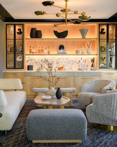 20 Beautiful And Cozy Home Lounge Room Bar Ideas Room Bar Ideas, Modern Dry Bar, Bar Wall Ideas, Home Lounge Room, Dry Bar Ideas, Home Lounge Room Bar, Glass Shelving Unit, Home Bar Areas, Home Lounge