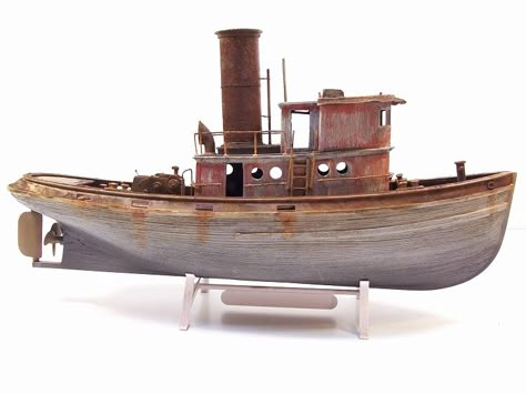 Steam Tugboat Plans / Drawings ? - FineScale Modeler - Essential magazine for scale model builders, model kit reviews, how-to scale modeling, and scale modeling products Basic Carpentry, Model Boats Building, Model Sailing Ships, Wooden Model Boats, Model Boat Plans, Boat Drawing, Model Ship Building, Build Your Own Boat, Boat Model