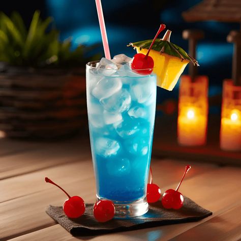 Lake Water Cocktail Recipe - The Lake Water cocktail is a delightful blend of sweet and sour. The coconut rum adds a tropical sweetness, while the blue curacao lends a slightly bitter citrus flavor. The pineapple juice and lemon-lime soda balance out the flavors with a tangy freshness. Blue Lagoon Mocktail, Coconut Rum Cocktails, Lynchburg Lemonade, Grape Ape, Strong Cocktails, Raspberry Mojito, Flavored Rum, Golden Sunrise, Lemon Drop Martini