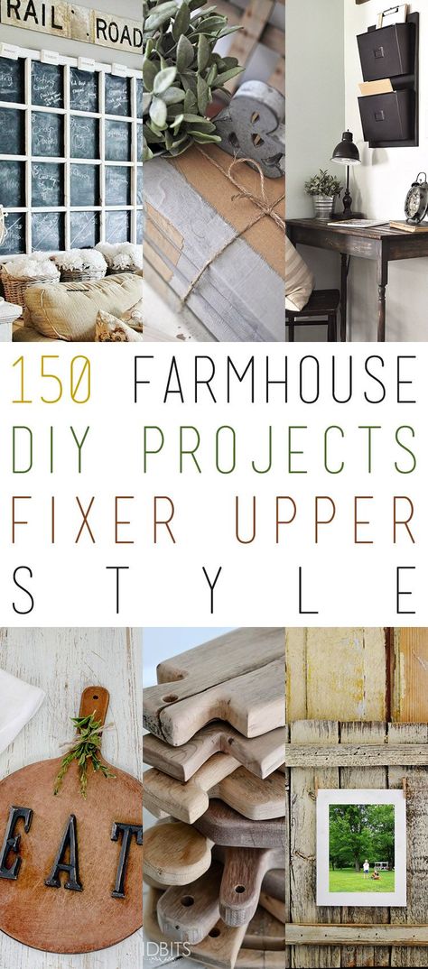 150 DIY Farmhouse Project with a Fixer Upper Style! Farmhouse Diy Projects, Desk Diy, Cottage Market, Casa Country, Dekor Diy, Fixer Upper Style, Farmhouse Decoration, Diy Farmhouse Decor, Farmhouse Furniture