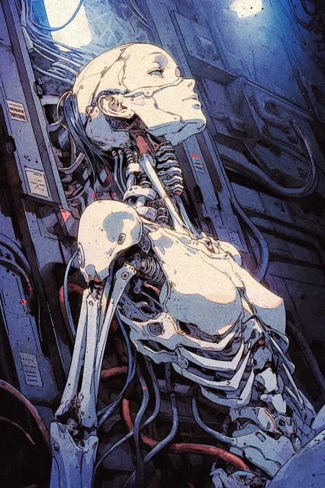 Mecha Anime Aesthetic, Cybernetics Aesthetic, Notion Spotify, Mecha Tattoo, Scifi Illustration, Cyborgs Art, Arte Robot, Arte Cyberpunk, Cyberpunk Aesthetic