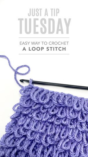 72K views · 16K reactions | Happy #justAtipTuesday friends, let’s get loopy! Today I wanted to show you my favorite method of crocheting a loop stitch.

Personally, I always struggled with traditional way of working that stitch and because of that I avoided it for years. Almost all hope was lost until I found this method, which seemed so much easier to me. It clicked right away and I’ve been making my loops this way ever since.

This not only works with single crochet stitches, but almost any other basic stitch and since they are anchored by the stitch the loops will remain securely in place. You can have loops only on one side of the work, by alternating one row with and one without loops. Or have the loops on both sides and add them to every row.
 
This is a great decorative stitch, work Loopy Crochet Stitch, Crochet Loop Stitch, Loop Stitch Crochet, Crochet Bracelet Tutorial, Loop Stitch, Crochet Hack, Smooth Sailing, I Cord, Crochet Lessons