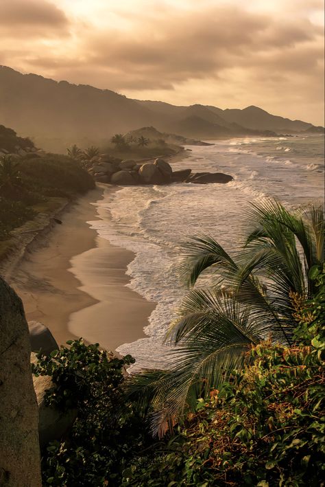 South America Landscape, Colombia Beach Aesthetic, Summer Landscape Aesthetic, Columbian Aesthetic, Beach Landscape Wallpaper, At Peace Aesthetic, Beautiful View Aesthetic, South America Aesthetic, Latin America Aesthetic