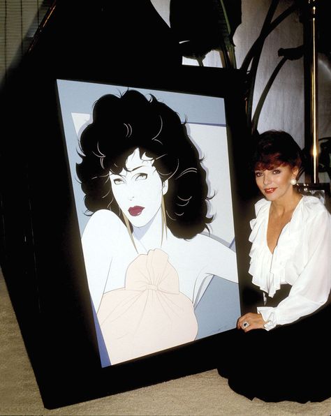 Why '80s Artist Patrick Nagel's Look Is Enjoying a Comeback | Hollywood Reporter Nagel Art, Patrick Nagel, 1980s Art, Joan Collins, Hollywood Reporter, Gel Designs, Commercial Art, Japanese Woodblock Printing, Retro Art