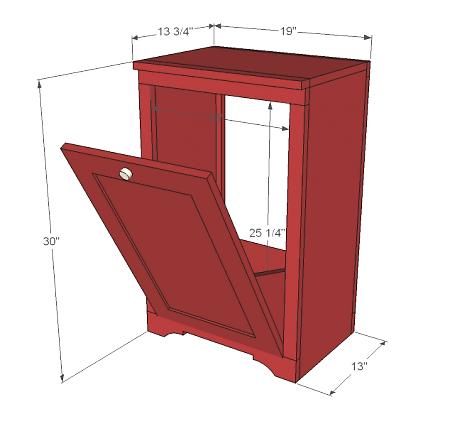 {DIY Tutorial} Wood Tilt Out Trash or Recycling Cabinet --- LOVE this. perhaps it will help solve our current state of recycling mayhem... Trash Can Cabinet, Cabinet Plans, Diy Cabinets, Trash Bins, House Projects, Wood Cabinets, Wood Work, Diy Wood Projects, Easy Diy Projects