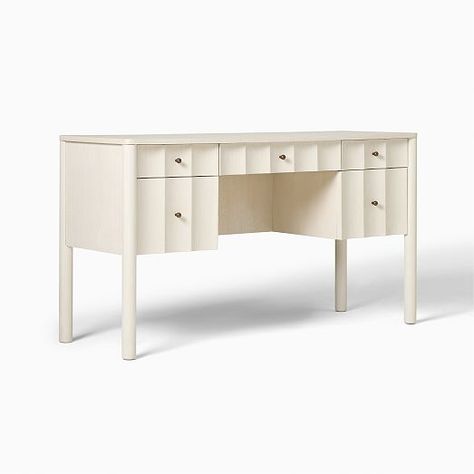 Kids Desks & Desk Chairs | West Elm White Executive Desk, White L Shaped Desk, Kids Desks, Home Office Art, Storage Desk, Drawer Boxes, Wood Writing Desk, Work Studio, Kids Desk Chair