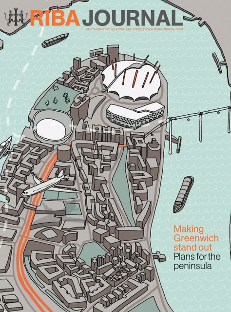 Greenwich Peninsula map for RIBA by Laura Barnard, via Behance Urban Landscape Architecture, Greenwich Peninsula, Hello Magazine, Illustrated Maps, British Council, Map Illustration, Typography Hand Drawn, London Vintage, Country Living Magazine