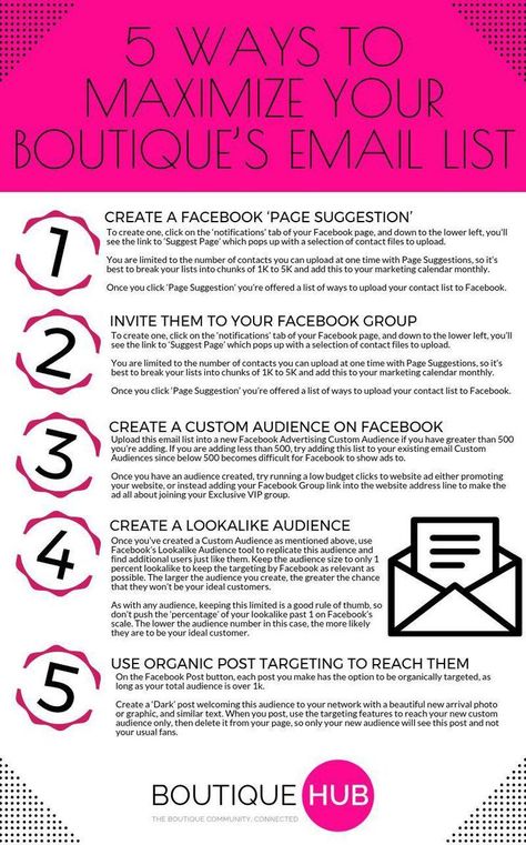 5 Ways to Maximize Your Boutique's Email List | The Boutique Hub. #TheBoutiqueHub #Email #EmailList #Marketing #EmailMarketing Boutique Tips, Email Marketing Ideas, Marketing Calendar Template, Boutique Hub, Start A Business From Home, Boutique Business, Social Media Content Calendar, Marketing Calendar, Email Marketing Template