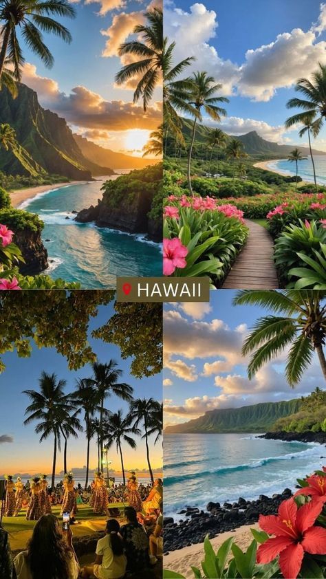 Hawaiian Islands Travel, Places To Visit With Friends, Vision Board Hawaii, World Travel Bucket List, Hawaii Vision Board, Traveling Hawaii, Hawaii People, Hawaii City, Travel To Hawaii