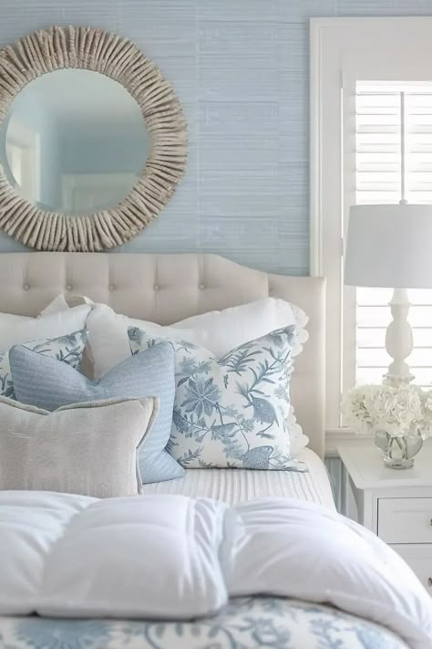 Create a serene and coastal retreat in your home with these 25 Charming Cape Cod Bedroom Ideas. Each idea captures the essence of this classic American style, blending nautical charm with cozy, understated elegance. Discover how to use light, airy color palettes, natural textures, and maritime accents to transform your bedroom into a peaceful Cape Cod haven. Whether it's through breezy linens, weathered wood furniture, or seaside-inspired decor! Cape Cod Bedroom Ideas, Cape Cod Bedroom, Welcome To Our Nest, Costal Bedroom, Beach Themed Bedroom, Nautical Bedroom, Beach House Bedroom, Coastal Room, Cape Cod Style