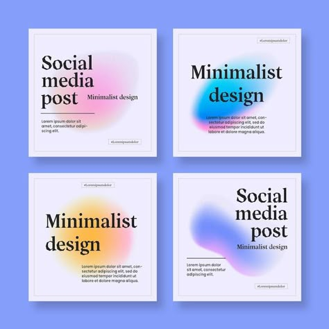 Typographic Instagram Post, Modern Instagram Post, Instagram Gradient, Cv Inspiration, Website Banner Design, Desain Editorial, Instagram Banner, Instagram Promotion, Marketing Concept