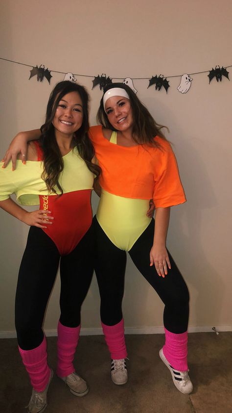 80s Yoga Instructor Costume, Aerobics Outfit 80s, 80s Neon Halloween Costume, Aerobic Halloween Costume, 70s Workout Outfit Costume, Neon 80s Party Outfit, 80s Dance Costume, 80s Jazzercise Costume, Women’s 80s Costume