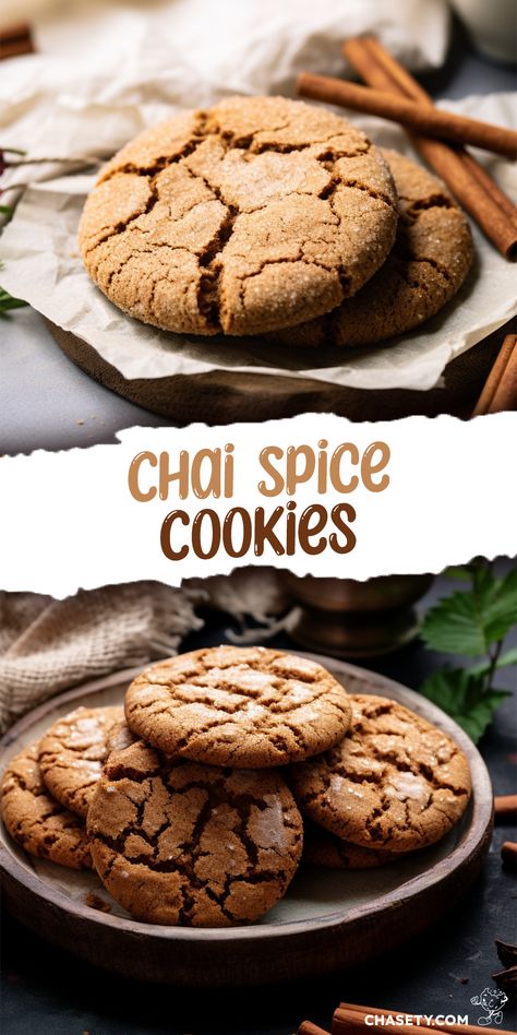 Chai Spice Cookies, Spice Cookie Recipes, Traditional Cookies, Chai Spices, Bake Goods, Tea Cookies, Happy Cooking, Irresistible Desserts, Chai Spice