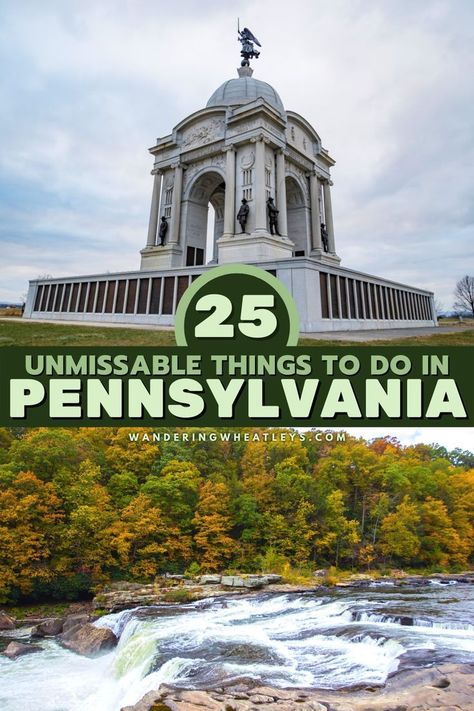 Planning a Pennsylvania vacation? Discover the 25 best things to do in Pennsylvania including top attractions in Pennsylvania like Independence National Historical Park & the Liberty Bell, top outdoor adventures and more! I what to do in Pennsylvania I places to go in Pennsylvania I USA travel I Pennsylvania attractions I activities in Pennsylvania I things to do in Philadelphia I museums in Pennsylvania I day trips in Pennsylvania I road trips in Pennsylvania I #Pennsylvania #USA Best Things To Do In Pennsylvania, Mill Run Pennsylvania, What To Do In Pennsylvania, Day Trips In Pa, Pennsylvania Bucket List, Independence National Historical Park, Things To Do In Pennsylvania, Things To Do In Philadelphia, Bell Top