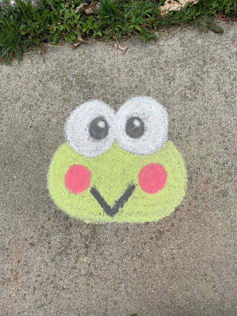 Things To Draw In Chalk, Easy Chalk Ideas Sidewalk, Drawing Chalk Ideas, Tangled Chalk Art, Chalk Inspo Easy, Sidewalk Chalk Art Ideas Easy, Easy Things To Draw With Chalk, Stuff To Draw With Chalk, Cool Chalk Drawings