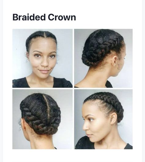 Braided crown Protective Styles For Black Women, Styles For Black Women, Easy Trendy Hairstyles, Braided Crown, Braided Crown Hairstyles, Beach Hairstyles Medium, Braided Cornrow Hairstyles, Pool Hairstyles, Protective Style