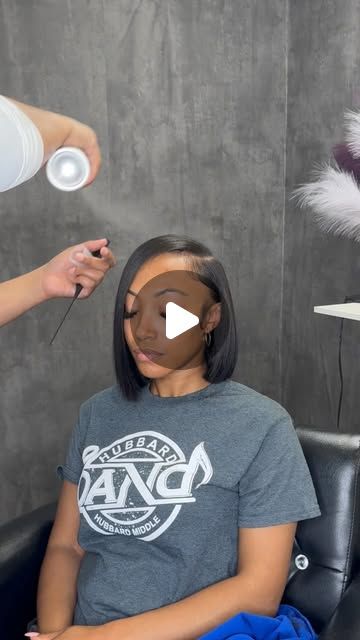 Bob Sew In Weave No Leave Out Hair Style, Side Bob Quick Weave, Quick Bob Weave Black Women, Short Weave Bob Hairstyles, Short Bob Sew In Weave With Closure Side Part, Natural Quick Weave Bob, Invisible Part Quick Weave Bob, Black Women Natural Hairstyles Short, Sew In Bob Side Part