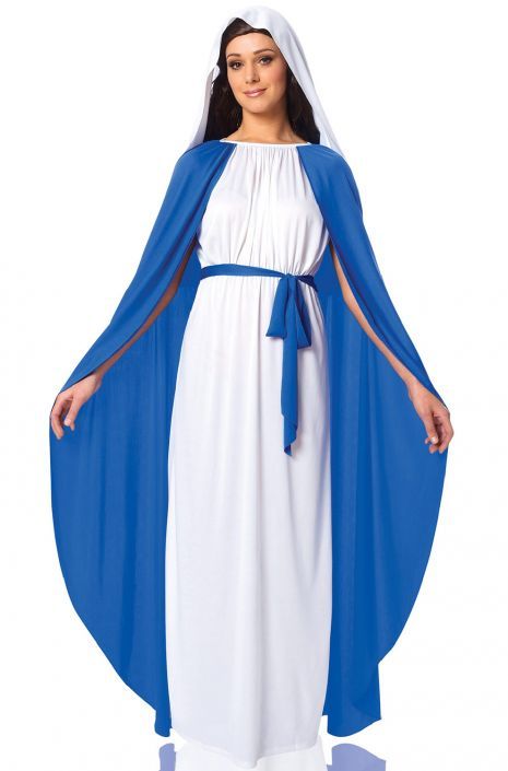 Virgin Mary Costume, Jesus Costume, Matching Family Halloween Costumes, Bible Costumes, Mary Costume, Saint Costume, Fancy Dress Costumes Kids, Biblical Costumes, Nativity Play