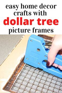 Diy Tree Art Wall Decor, Dollar Tree Picture Frames, Decorate Picture Frames, Chicken Wire Picture Frame, Dollar Tree Home Decor Ideas, Dollar Tree Home Decor, Decorating On A Dime, Dt Crafts, Dollar Store Finds