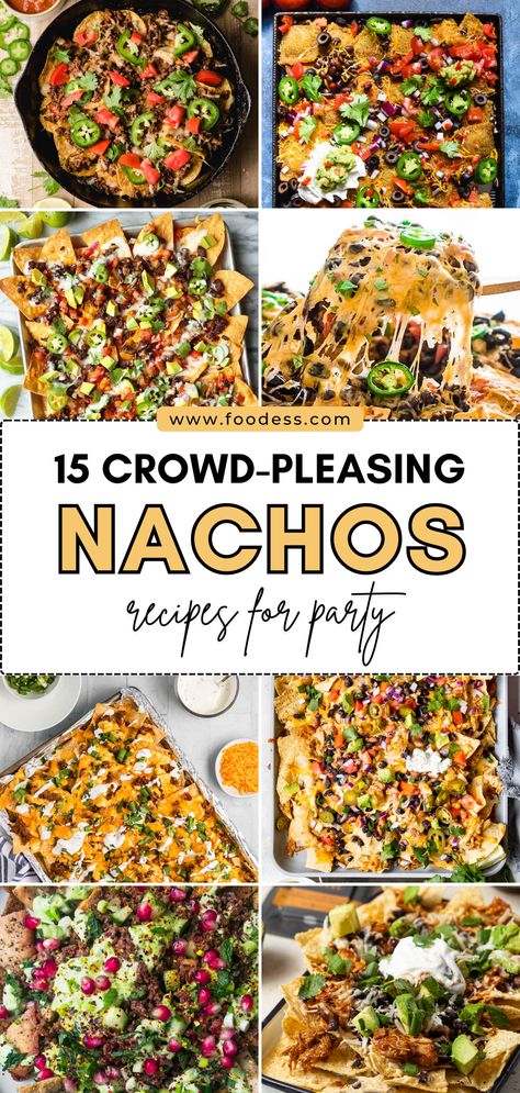 Different Nacho Ideas, Nacho Platter Party, Potluck Nachos, Different Kinds Of Nachos, Unique Nachos Recipes, Soft Nachos, Nacho Ideas Recipes, Nachos Toppings Ideas, Different Types Of Nachos